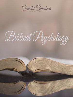 cover image of Biblical Psychology